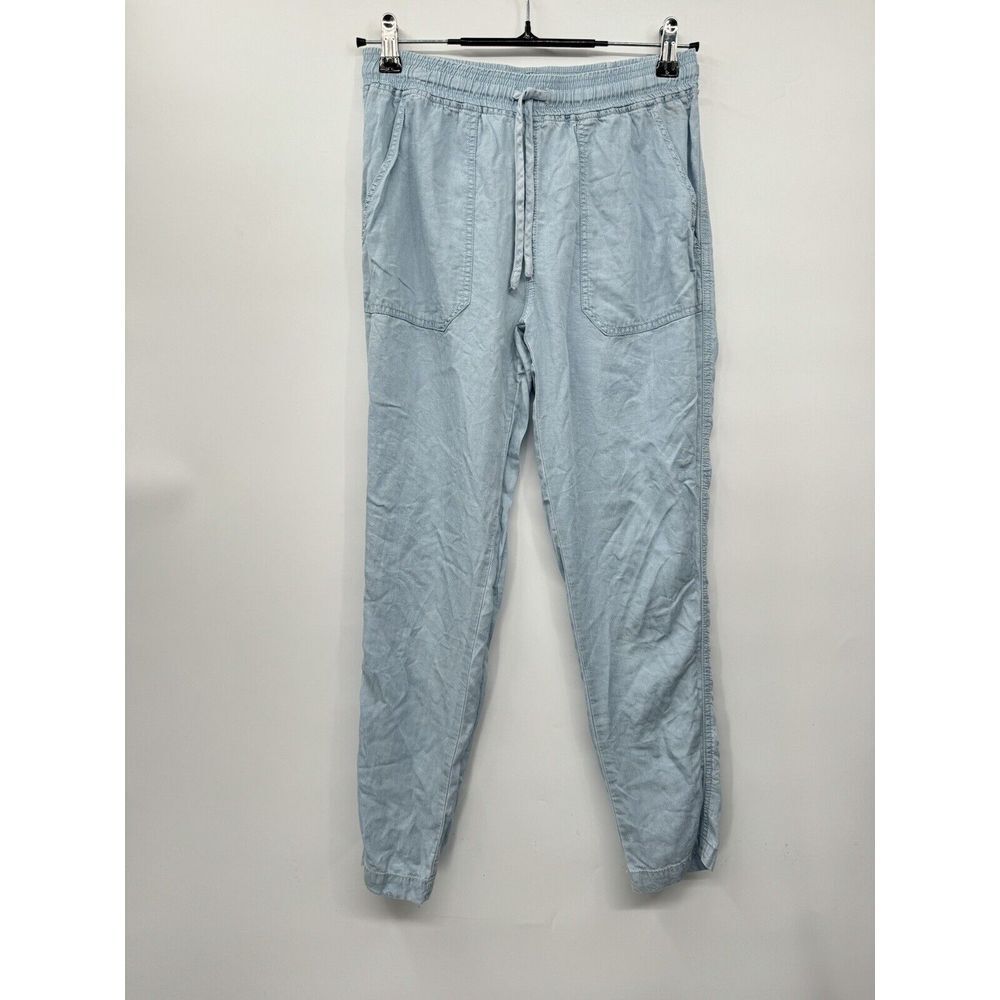 Thread & Supply XS Jogger Pants Women Light Blue Chambray Elastic Drawstring